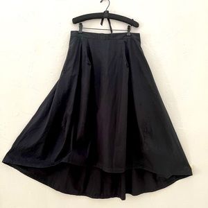 Y-3 Skirt black cotton high low